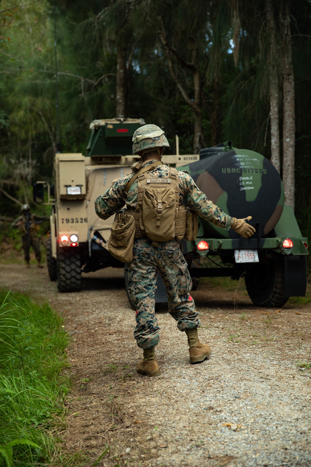 Marines with CLB-4 conduct cache drops in support of V 2/8