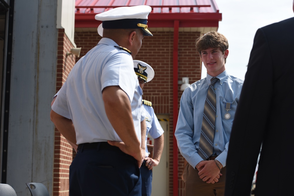 Coast Guard honors local teen with Silver Lifesaving Medal