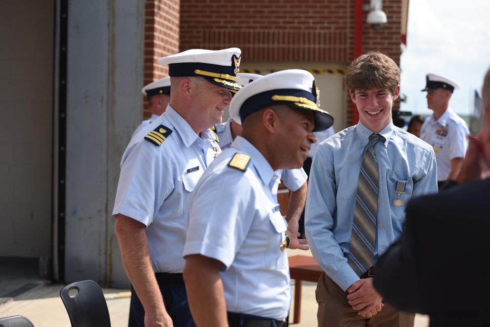 oast Guard honors local teen with Silver Lifesaving Medal
