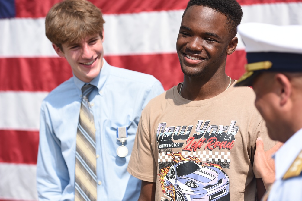 Coast Guard honors local teen with Silver Lifesaving Medal