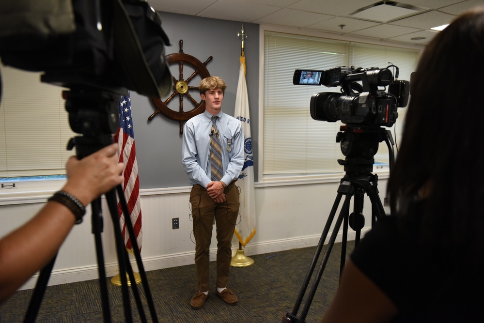 Coast Guard honors local teen with Silver Lifesaving Medal