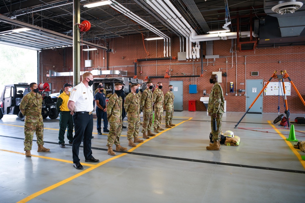 F.E. Warren Command Chief Immersion at Fire Department