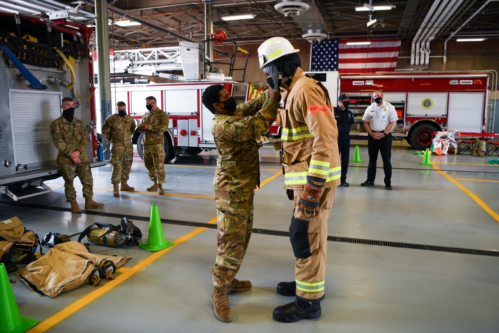 F.E. Warren Command Chief Immersion at Fire Department