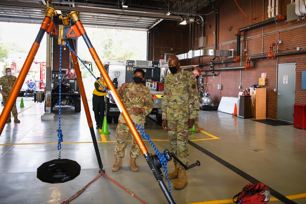 F.E. Warren Command Chief Immersion at Fire Department