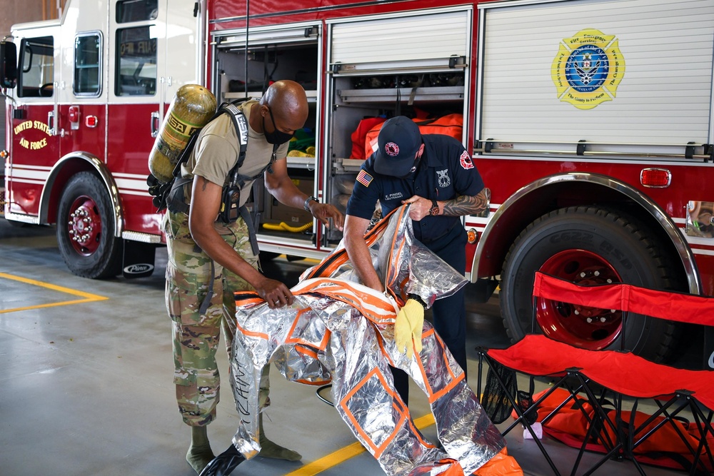 F.E. Warren Command Chief Immersion at Fire Department