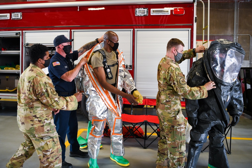 F.E. Warren Command Chief Immersion at Fire Department