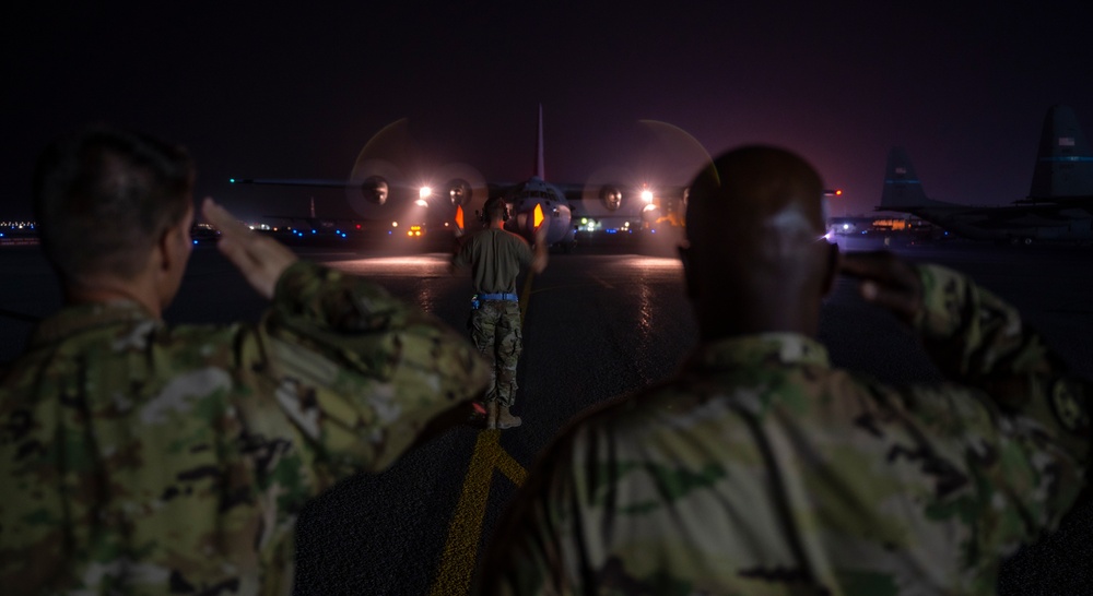 C-130H Hercules completes last mission from ASAB
