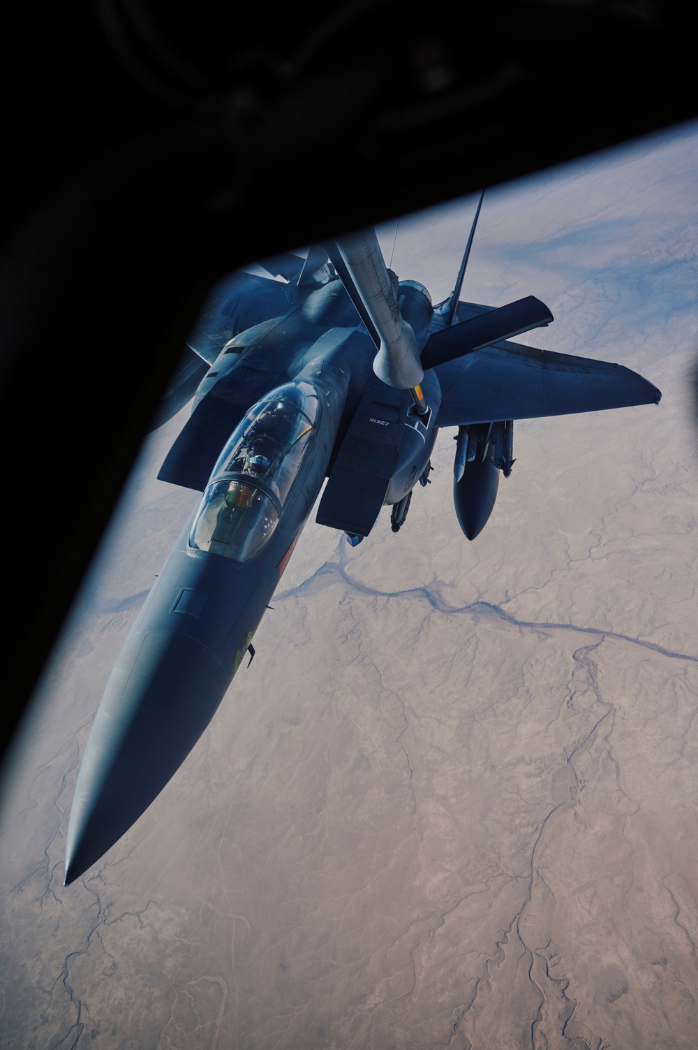 349th EARS refuels Air Force F-15E Eagles