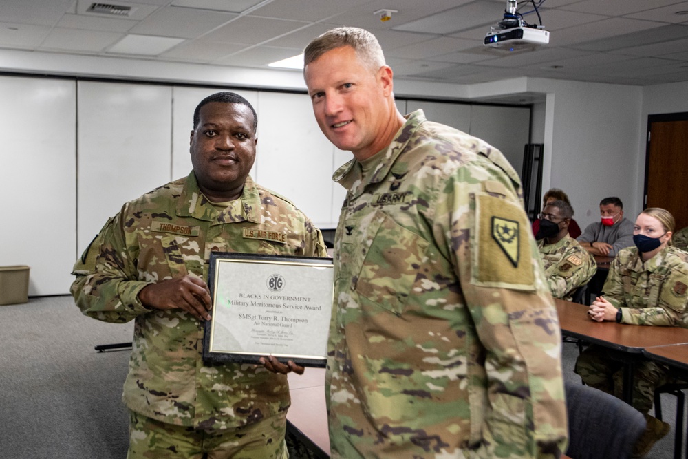 Nevada Guardsman awarded meritorious service medal from ‘Blacks in Government’