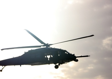 Army Vessels and Air Force Helicopters Conduct Joint Training off Okinawa Coast