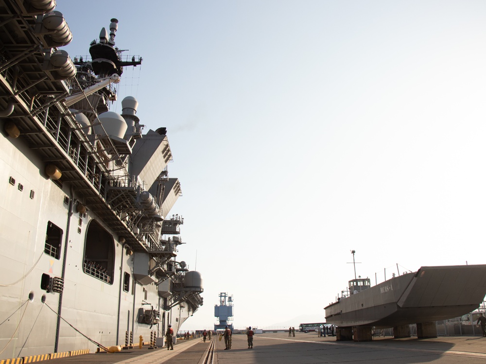 USS America arrives at Marine Corps Air Station Iwakuni