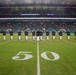 Silent Drill Platoon performs during Miami Dolphins’ Salute to Service game