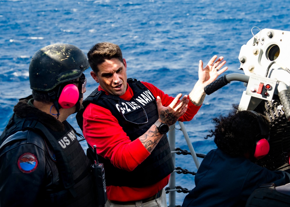 GHWB Holds MK-38 Shoot