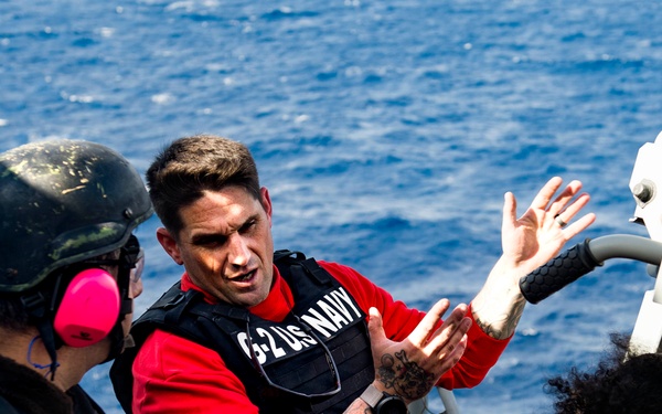 GHWB Holds MK-38 Shoot