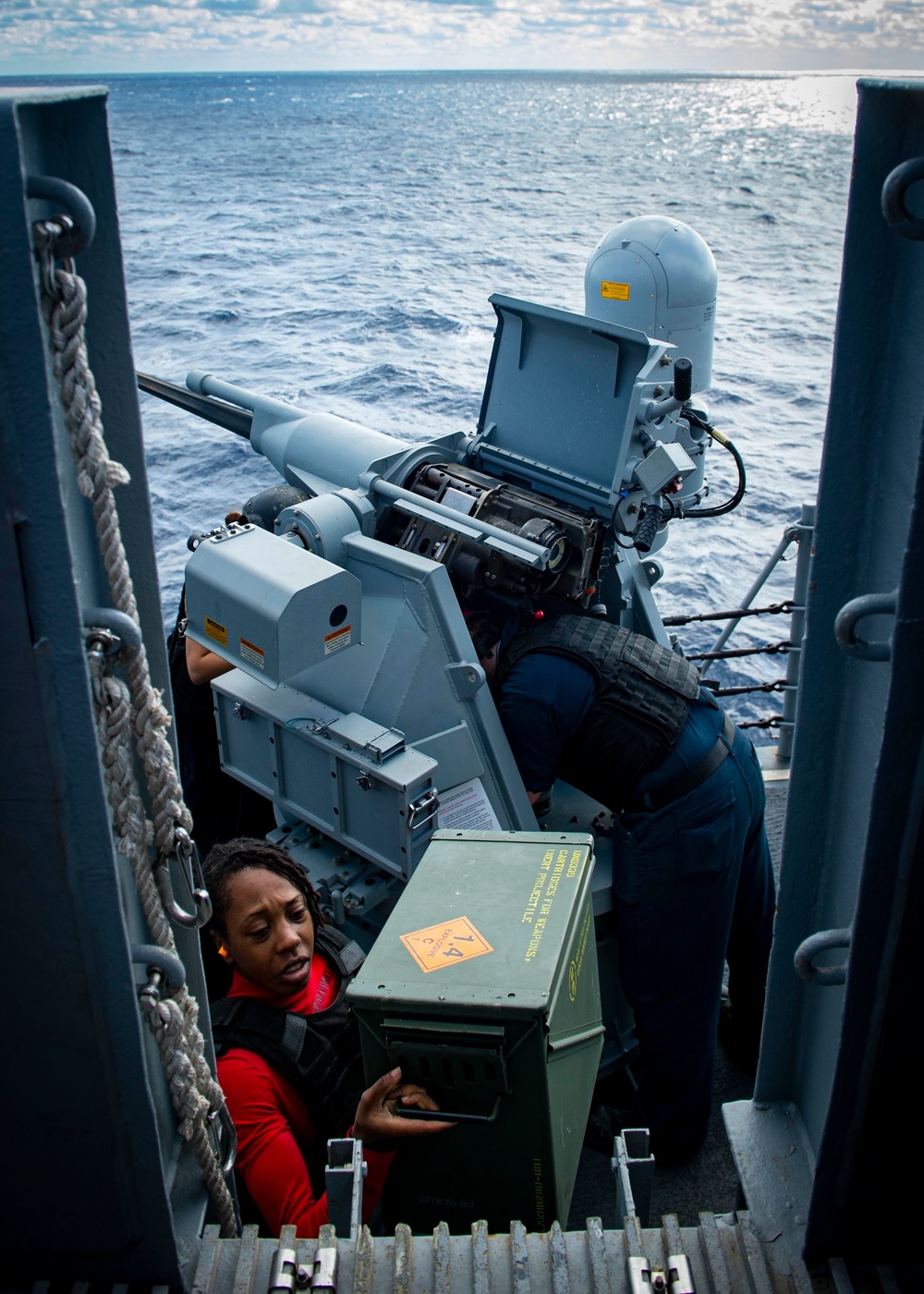 GHWB Sailors Prepare Weapon