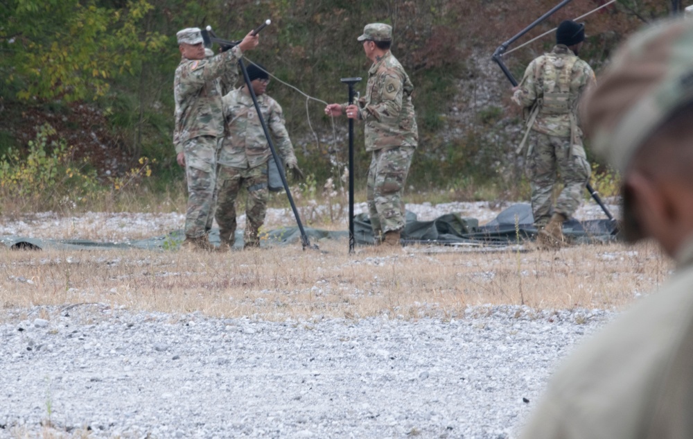 Military Units Conduct Field Training Exercise