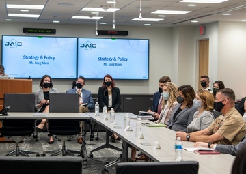 DSD Hicks tours Joint Artificial Intelligence Center
