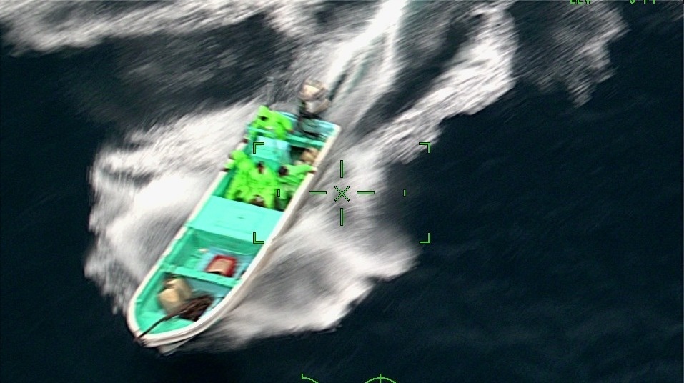 Coast Guard lancha detection aerial imagery