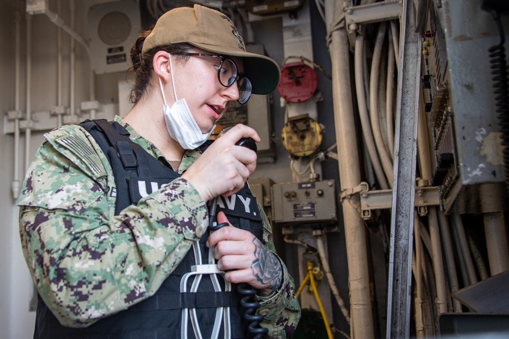 USS Essex In Port Operations