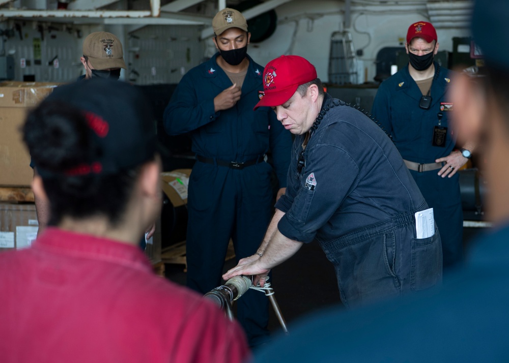 USS Essex In Port Operations