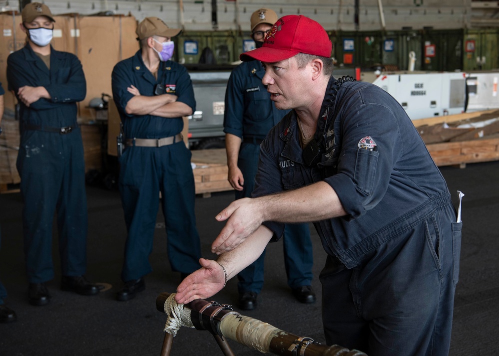 USS Essex In Port Operations