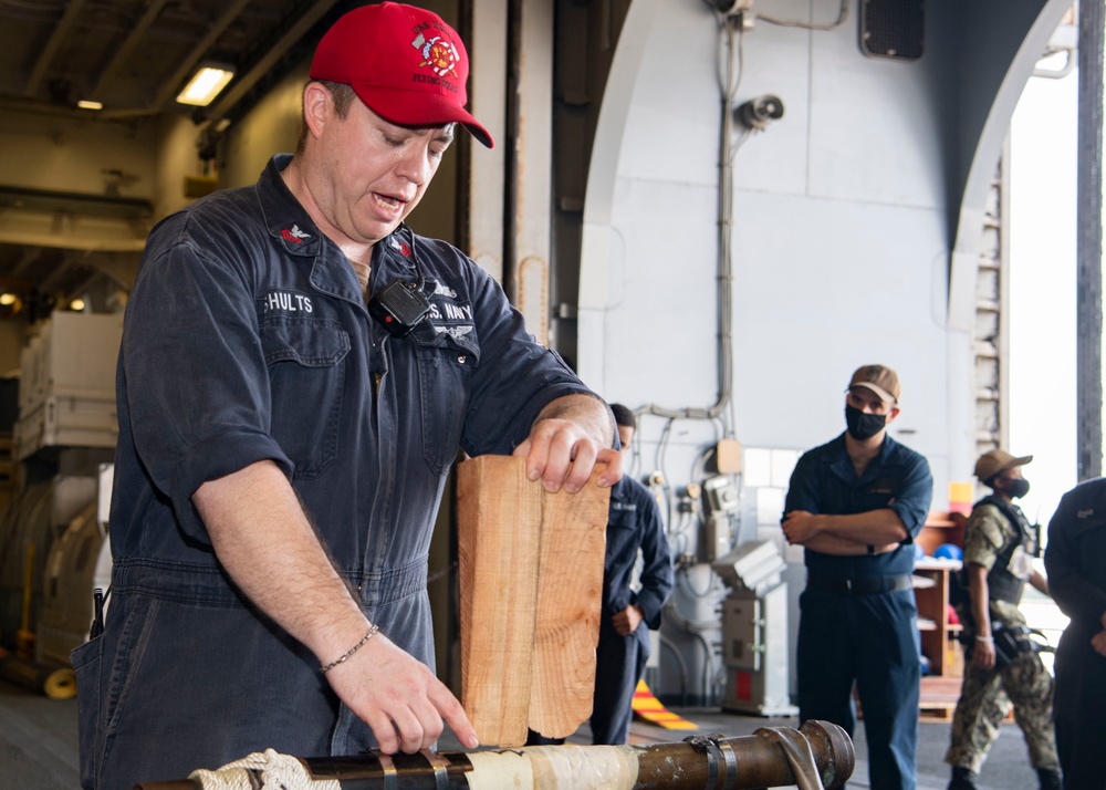 USS Essex In Port Operations