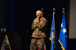 AFMC leadership team meets with Space Airmen, discusses MAJCOM servicing role for Space Force