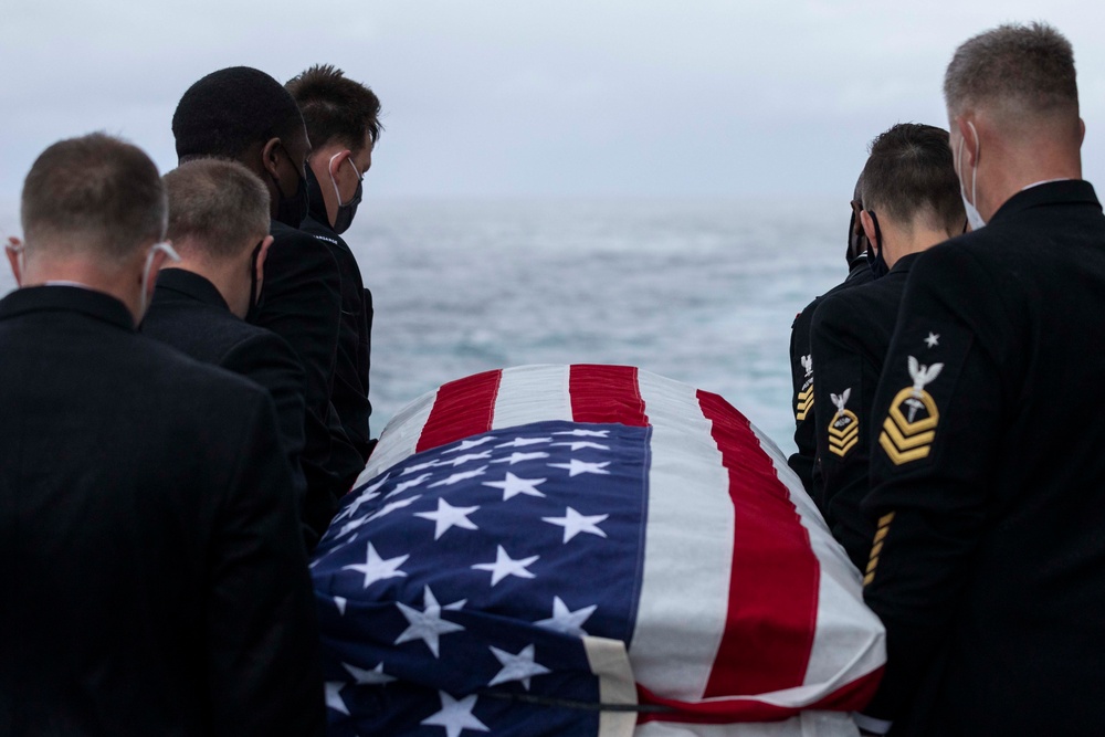 Kearsarge Conducts a Burial-at-Sea.