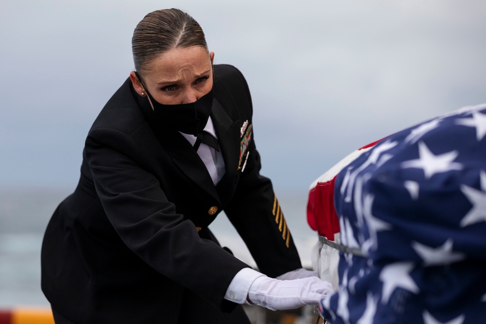 Kearsarge Conducts a Burial-at-Sea.