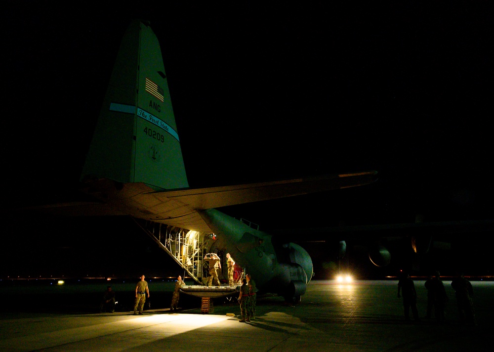 378th AEW provides cargo and personnel for evacuation operations