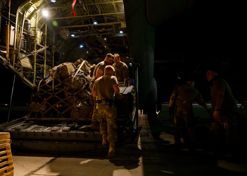 378th AEW provides cargo and personnel for evacuation operations