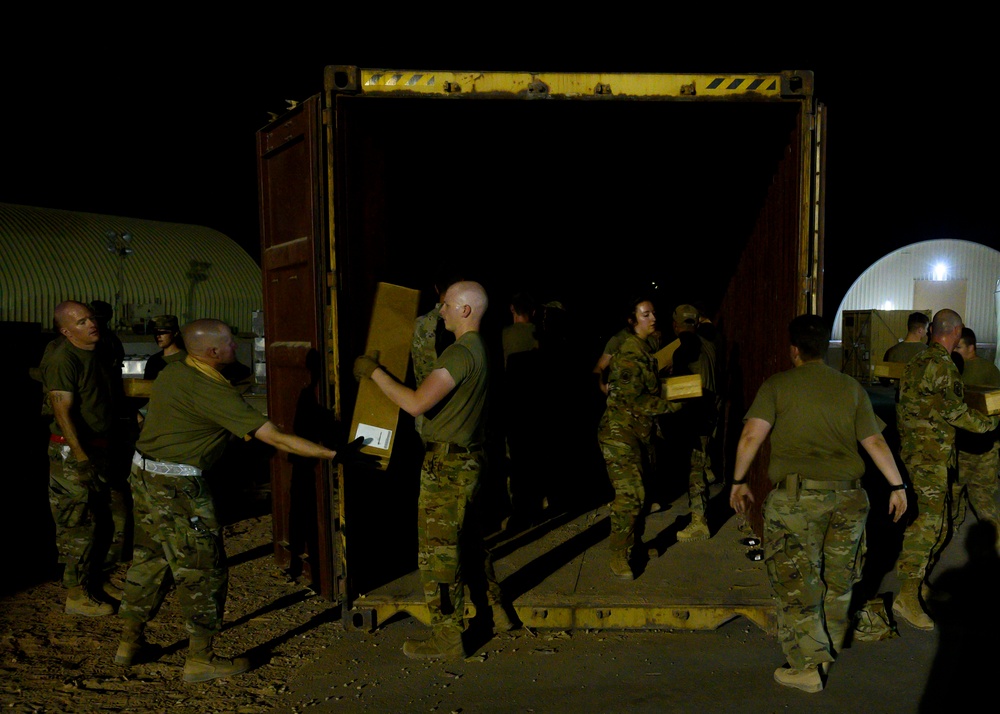 378th AEW provides cargo and personnel for evacuation operations