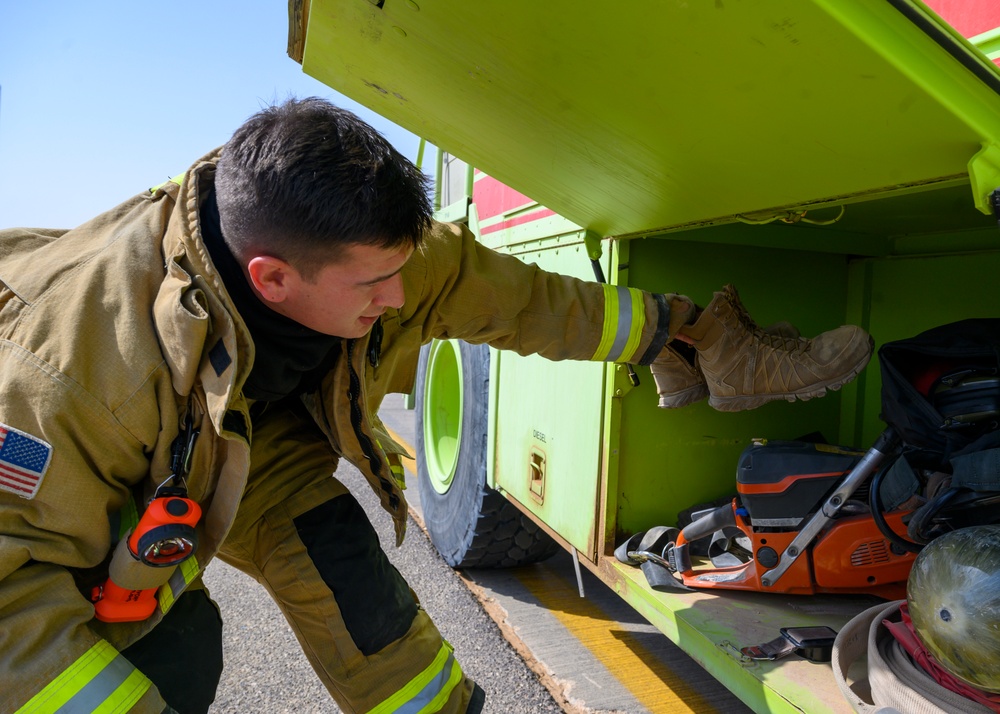 RSAF and USAF first responders hold integrated emergency response training