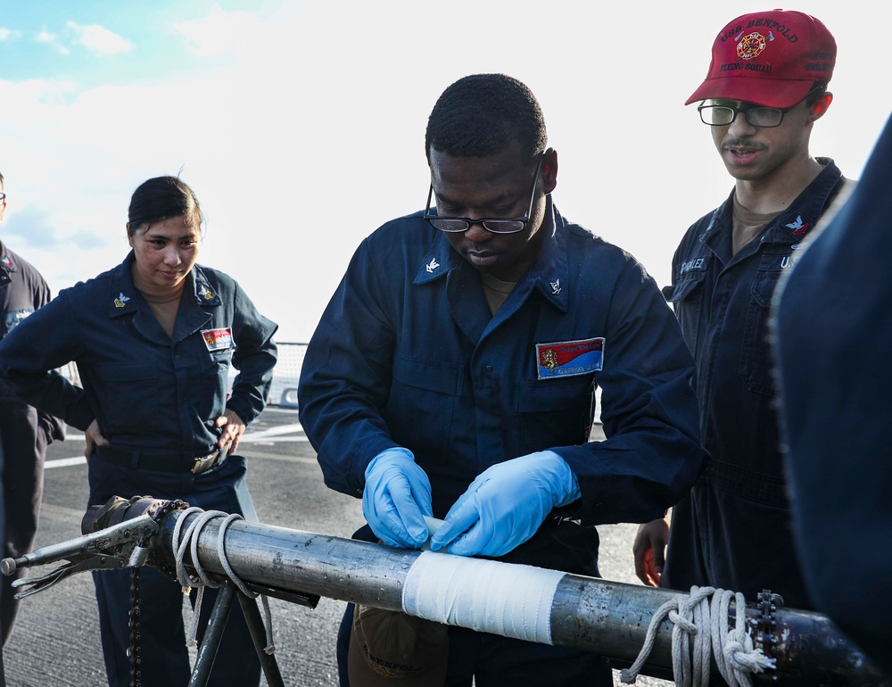 USS Benfold Conducts General Quarters Drill