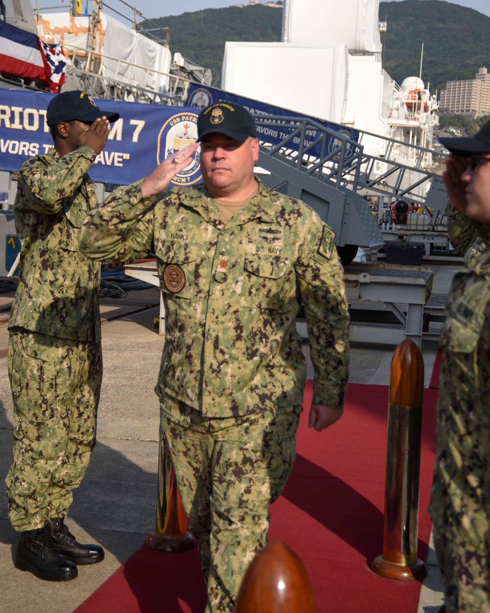 USS Patriot (MCM 7) Change of Command