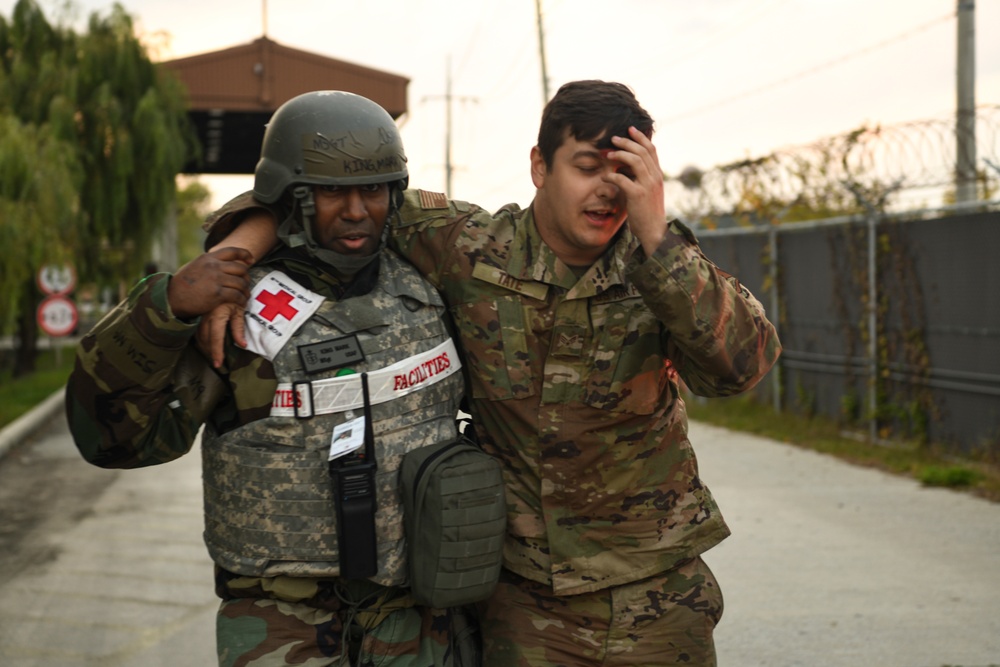 Medics, first responders tend to LRS wounded
