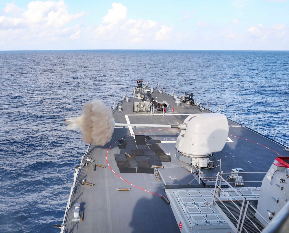 USS Benfold Conducts Live-Fire Gunnery Exercise