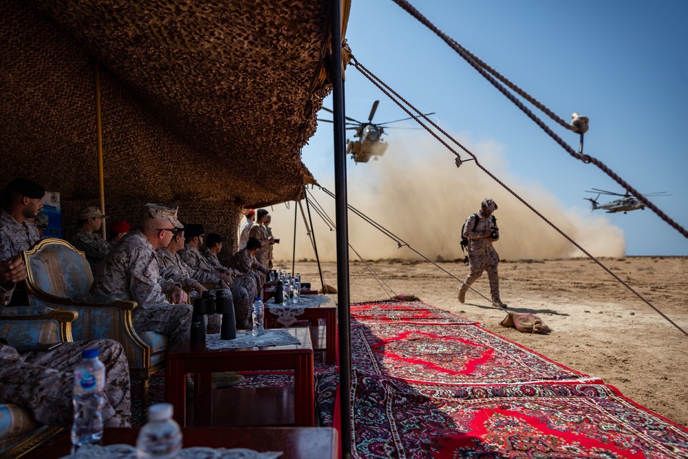 Distinguished Visitors view 11th MEU, RSNF conduct exercise Indigo Defender 21