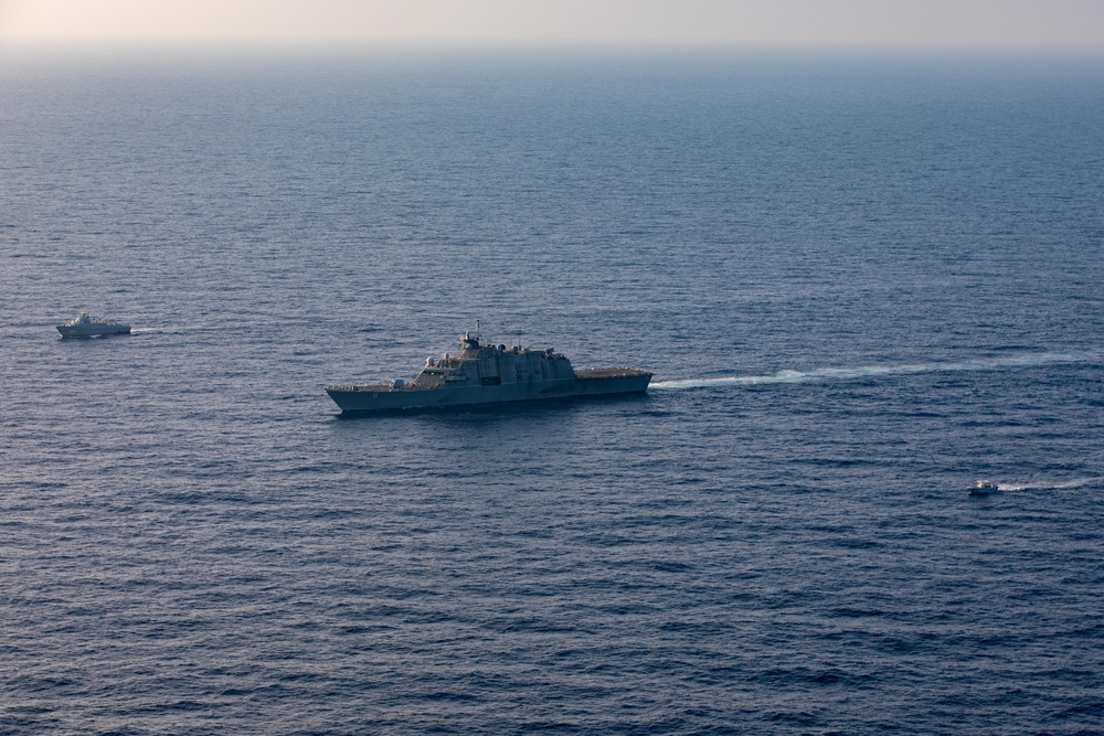 USS Sioux City (LCS 11) and Dominican Republic Navy Conduct a Bilateral Interdiction Exercise