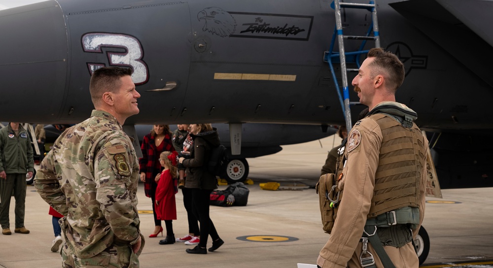 494th FS return from deployment