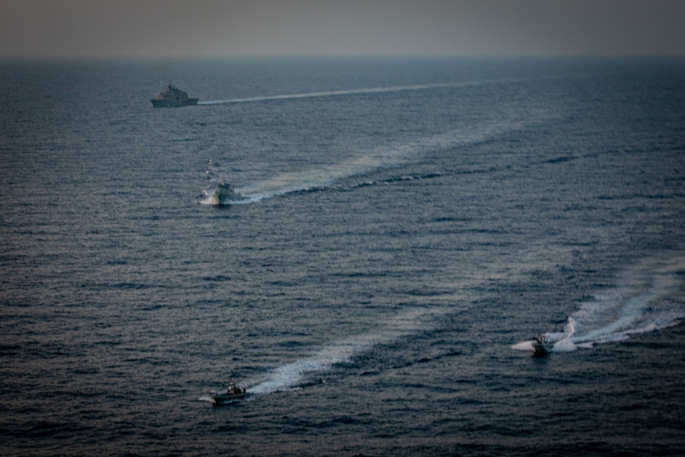 USS Sioux City (LCS 11) and Dominican Republic Navy Participate in a Bilateral Interdiction Exercise