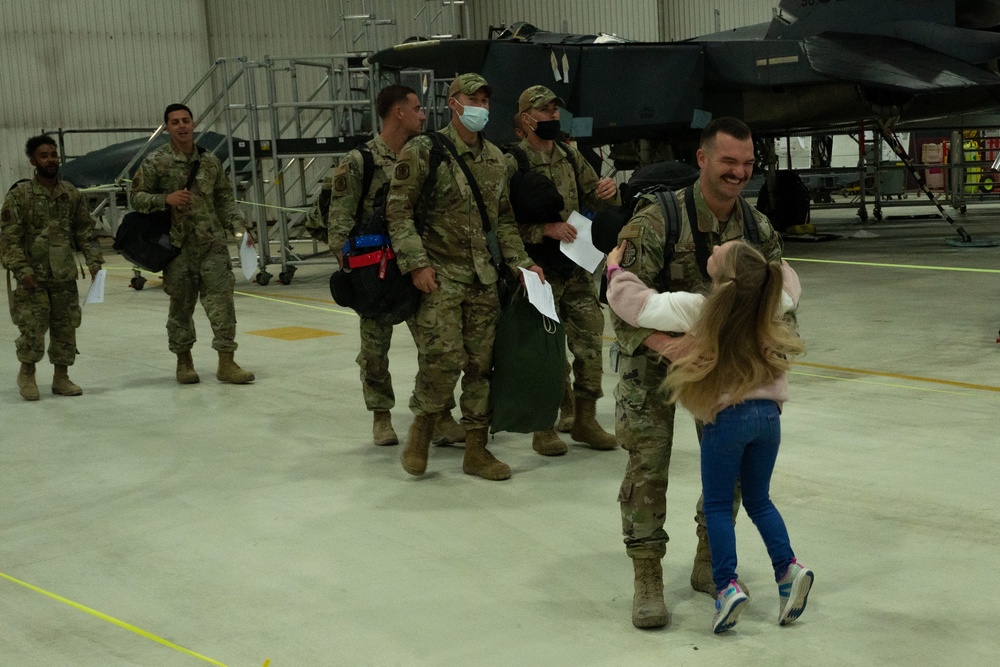 494th Fighter Squadron returns from deployment