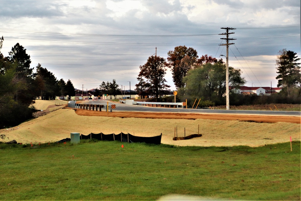 New bridge construction at Fort McCoy