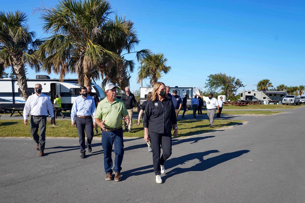 Hurricane Ida: FEMA Administrator Visits Grand Isle, Louisiana