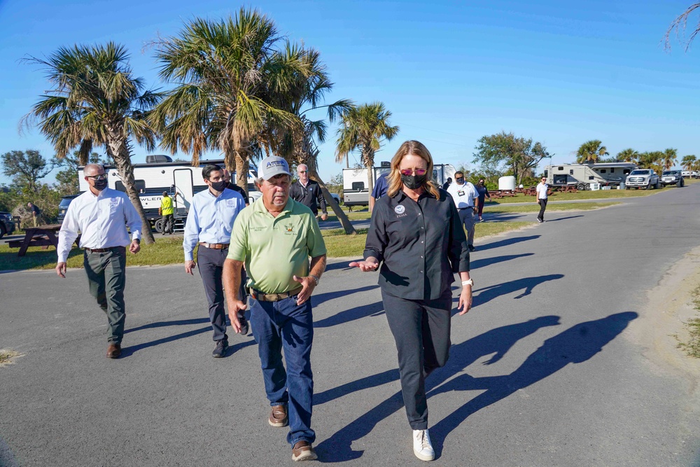 Hurricane Ida: FEMA Administrator Visits Grand Isle, Louisiana