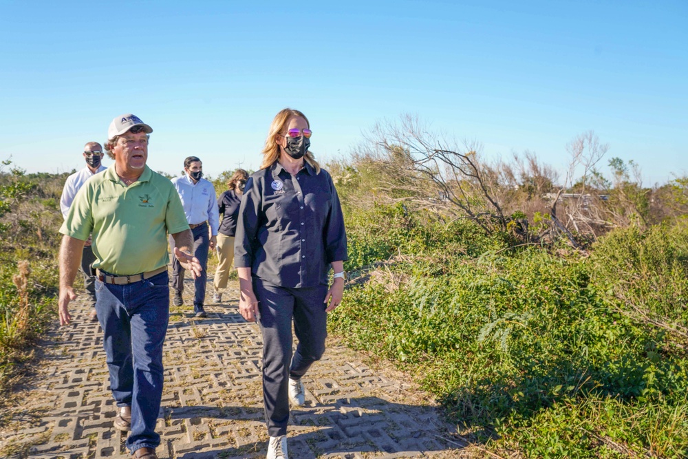 Hurricane Ida: FEMA Administrator Visits Grand Isle, Louisiana