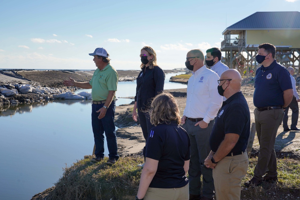 Hurricane Ida: FEMA Administrator Visits Grand Isle, Louisiana