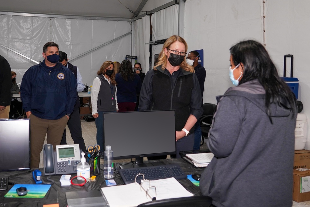 FEMA Administrator Tours Hurricane Ida Responder Lodging