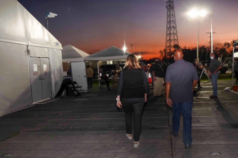 FEMA Administrator Tours Hurricane Ida Responder Lodging