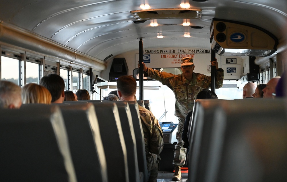 Civic Leaders with Leadership Savannah Organization visit the 165th Airlift Wing